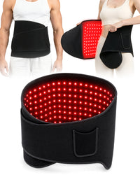 BraveCity Red Light Therapy Belt | 230-LED 660nm & 850nm Infrared Wrap, 145.9 mW/cm²